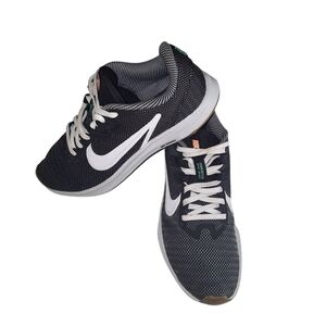 NIKE Downshifter 9 SE Black/White Mesh Running Shoes